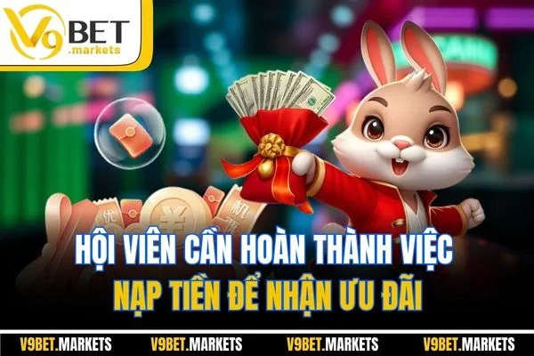 Hội viên cần hoàn thành việc nạp tiền để nhận ưu đãi